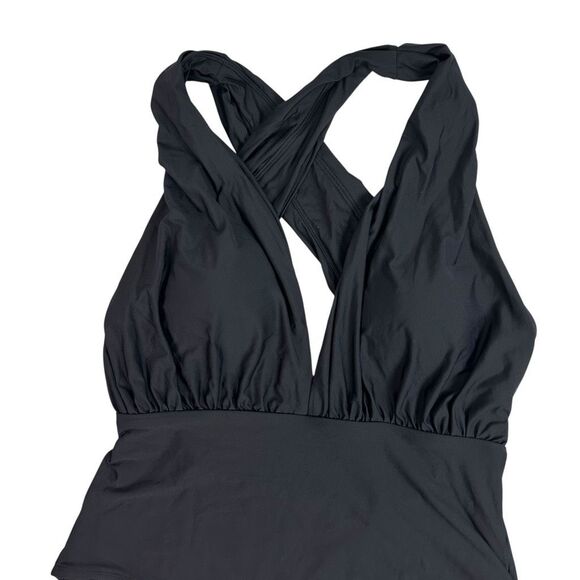 Anthropologie Zinnia Plunge Black Swimsuit size XL - Picture 5 of 13